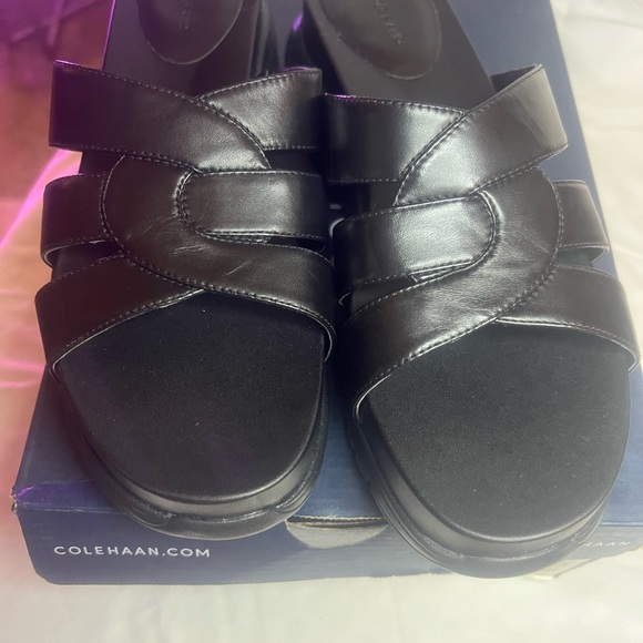 🔥Cole Haan Zero Grand Black Slide Sandals🔥 - Picture 4 of 9